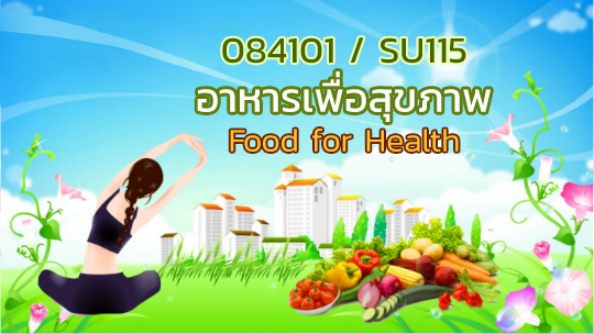 084101/SU115 (ภาคปลาย 2566) บรรยาย : อาหารเพื่อสุขภาพ (FOOD FOR HEALTH)